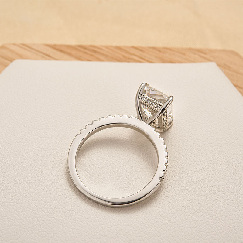 Brilliant Radiant Engagement Ring