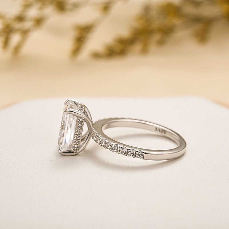 Brilliant Radiant Engagement Ring