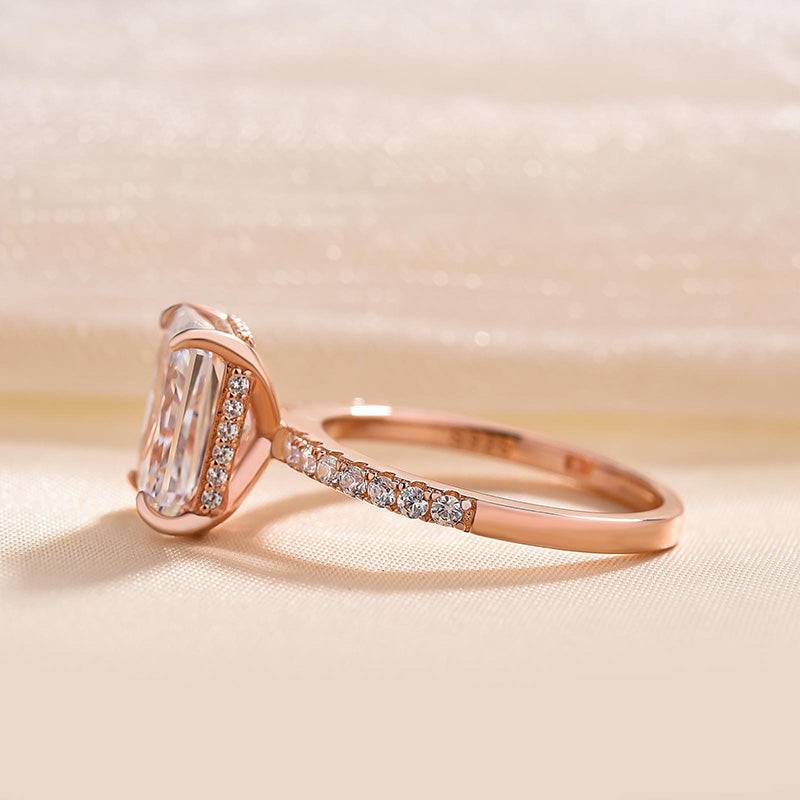 Brilliant Radiant Engagement Ring