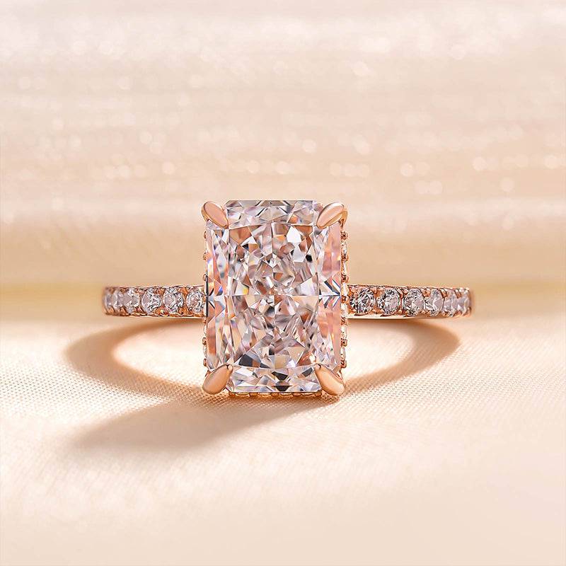 Brilliant Radiant Engagement Ring