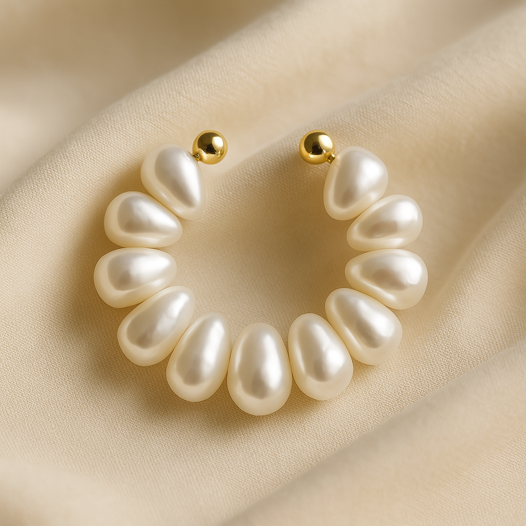 French Pearl Fake Piercing