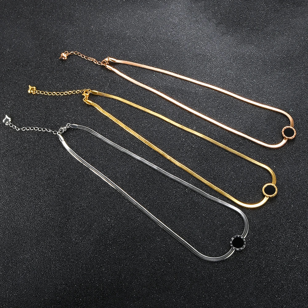 Luxe Roman Necklace - Silver