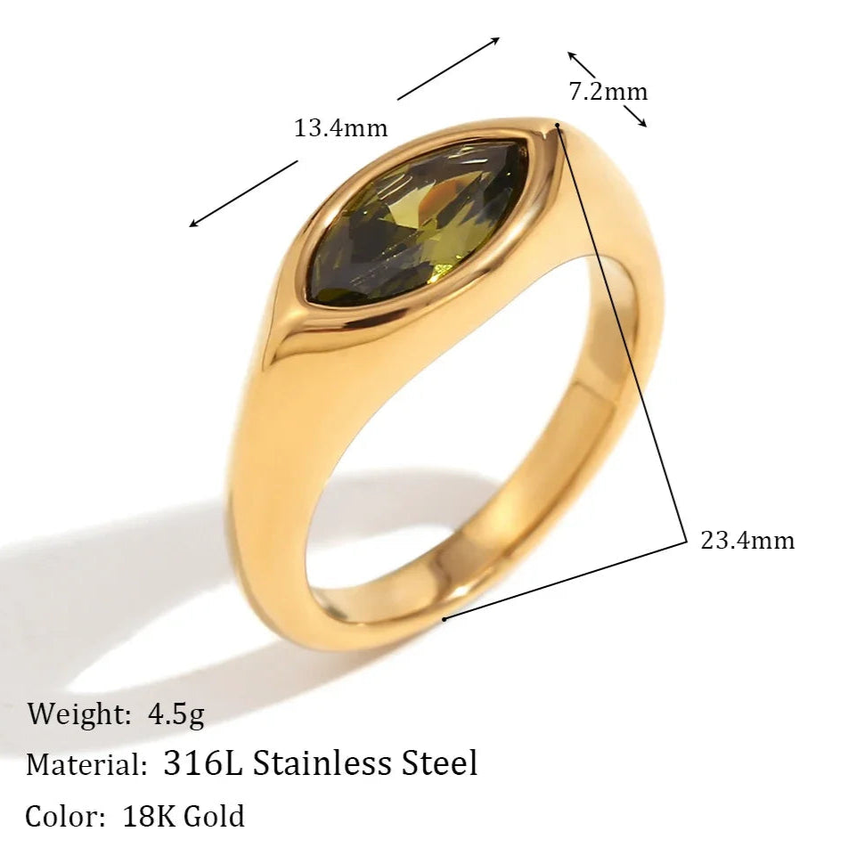 Golden Spectrum Ring