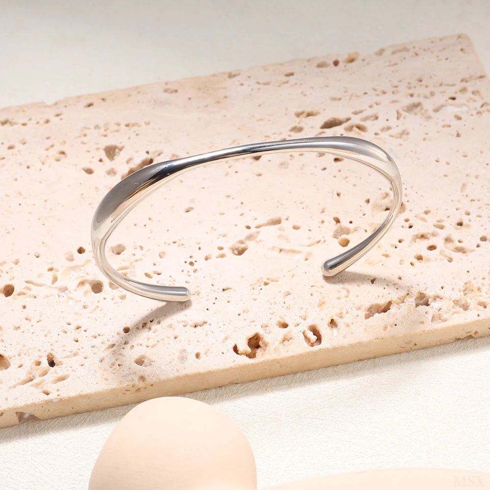 Luxury Curve Stainless Steel Bracelet