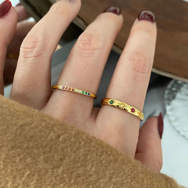 Allora Waterproof Radiant Rainbow Ring