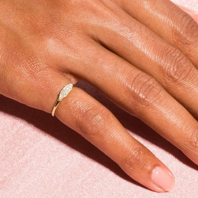 Golden Horizon Stacking Ring