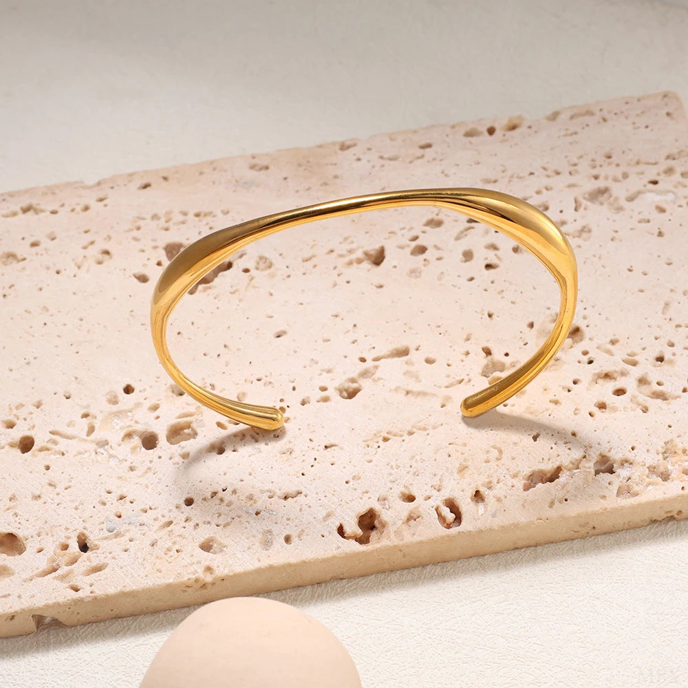 Luxury Curve Stainless Steel Bracelet