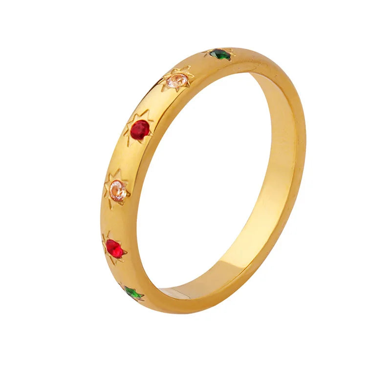Allora Waterproof Radiant Rainbow Ring