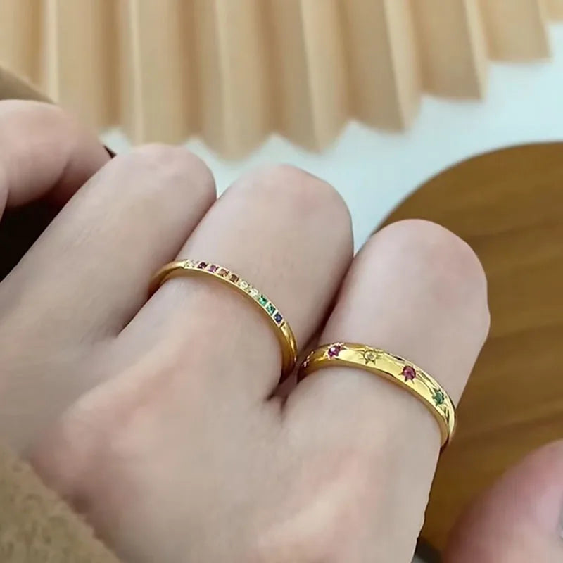 Allora Waterproof Radiant Rainbow Ring