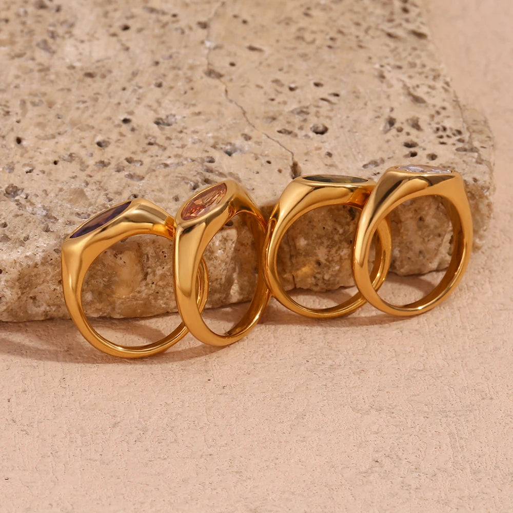 Golden Spectrum Ring
