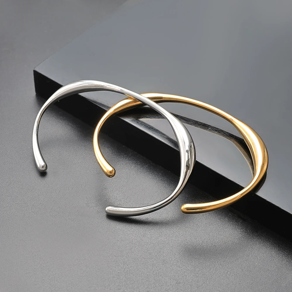 Luxury Curve Stainless Steel Bracelet