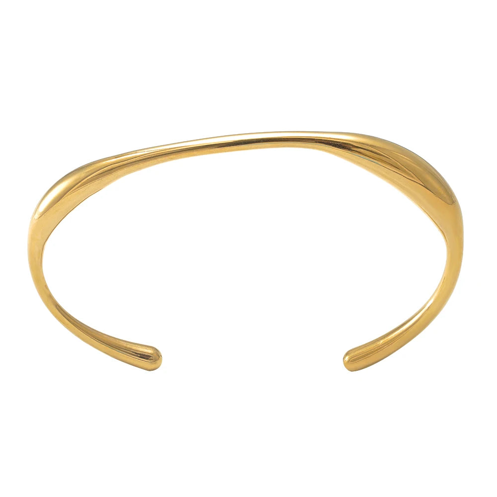 Luxury Curve Stainless Steel Bracelet