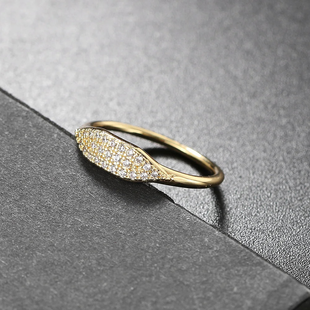 Golden Horizon Stacking Ring