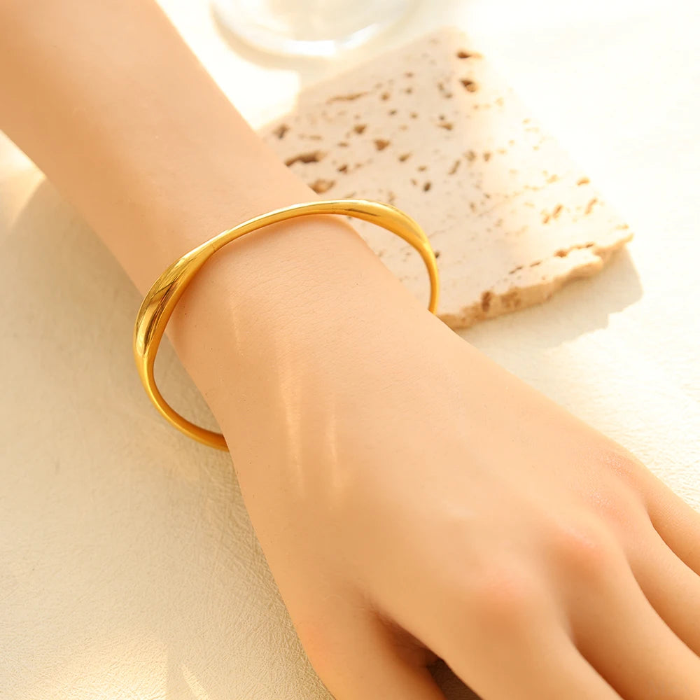 Luxury Curve Stainless Steel Bracelet