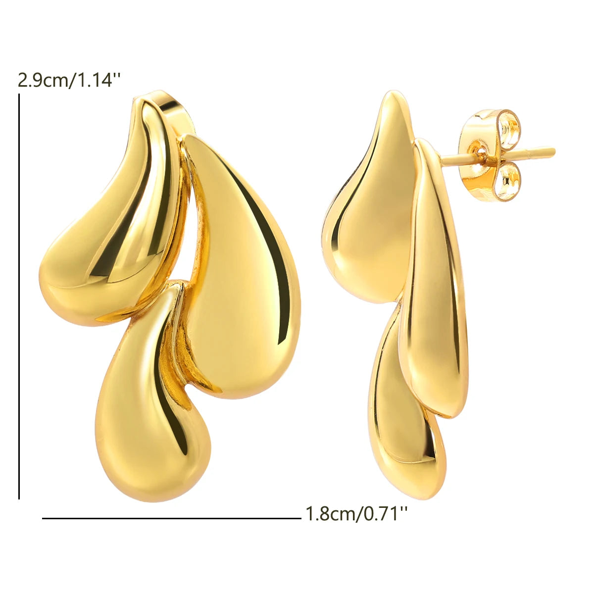 Allora Waterproof Teardrop Earrings