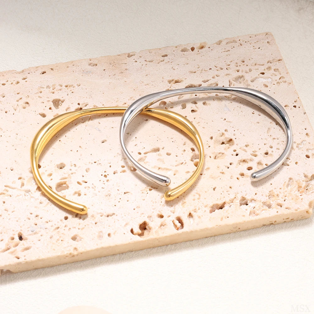 Luxury Curve Stainless Steel Bracelet