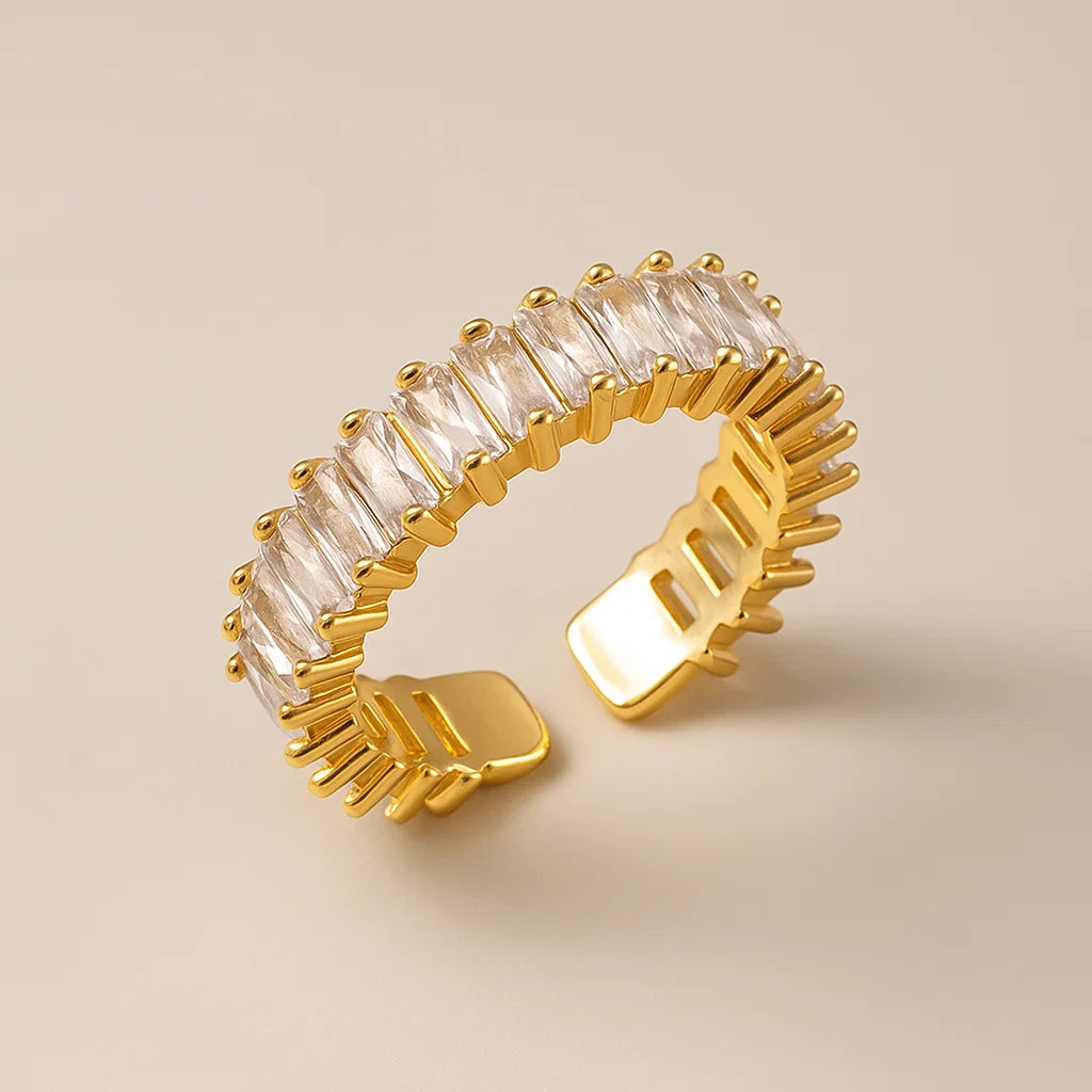 Allora Waterproof Crystal Row Ring