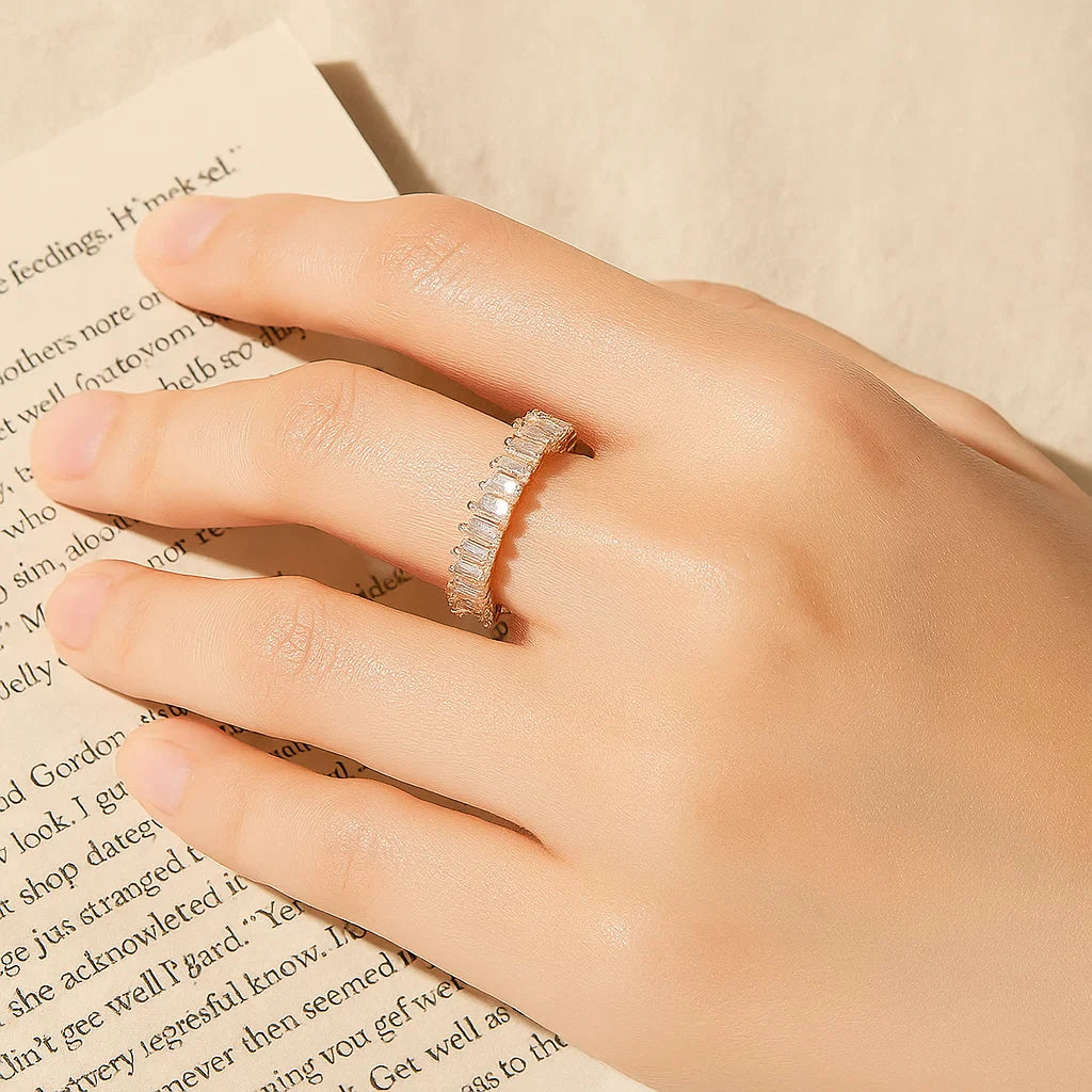 Allora Waterproof Crystal Row Ring