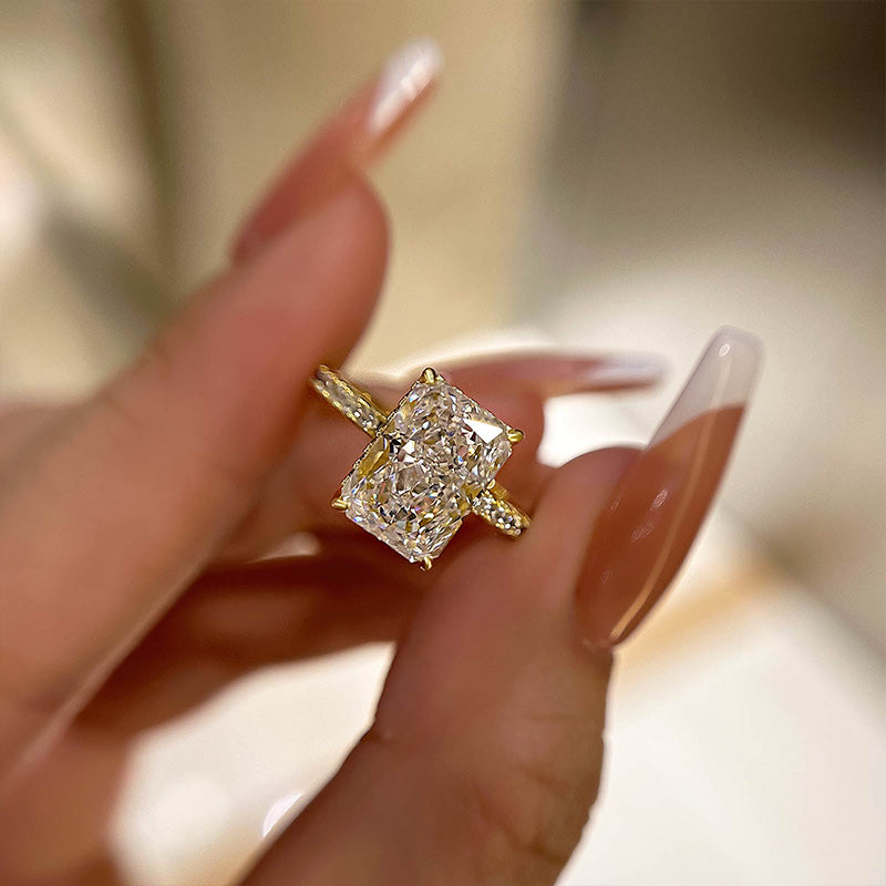 Brilliant Radiant Engagement Ring