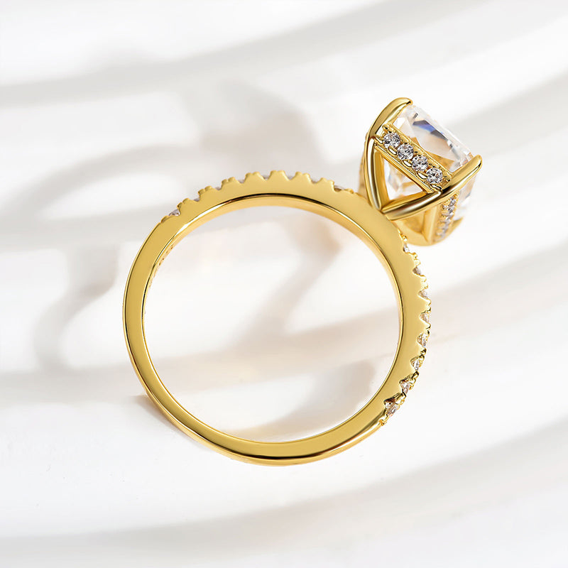 Brilliant Radiant Engagement Ring