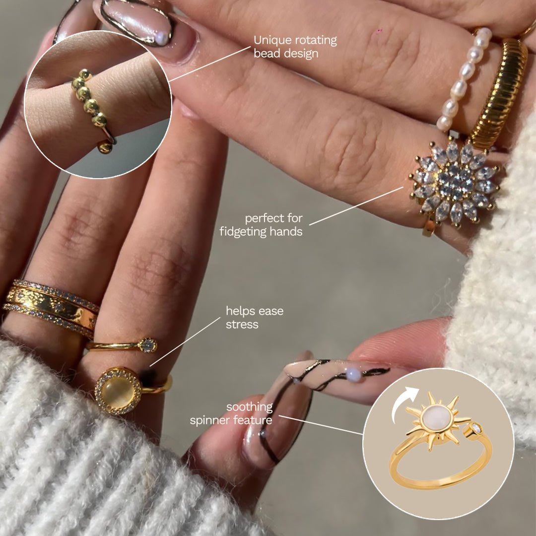 Zyra Anxiety Flow Ring Set