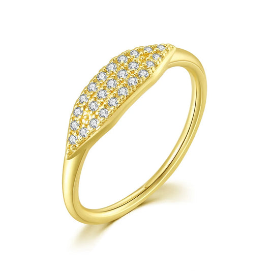 Golden Horizon Stacking Ring