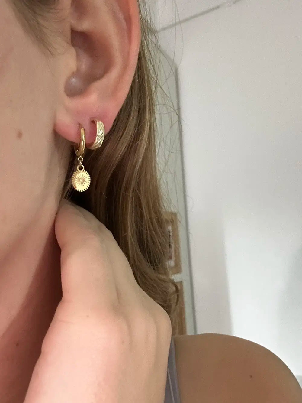 Stainless Steel Non-Tarnish Starlight Minimalist Earring Cute Design for Women Gift