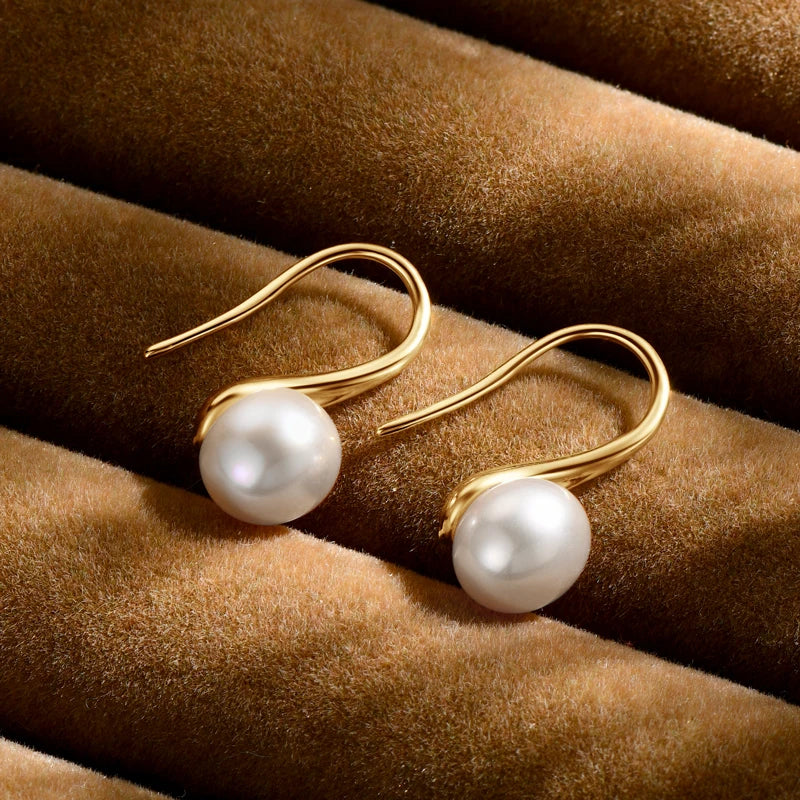 Boucles d'oreilles pendantes en soie