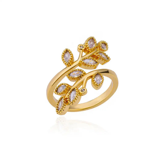 Allora Waterproof Leafy Ring