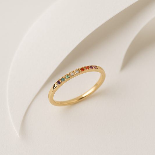 Allora Waterproof Radiant Rainbow Ring