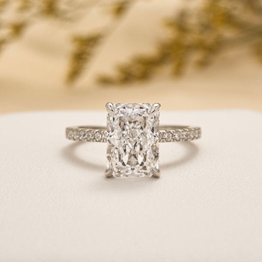 Brilliant Radiant Engagement Ring