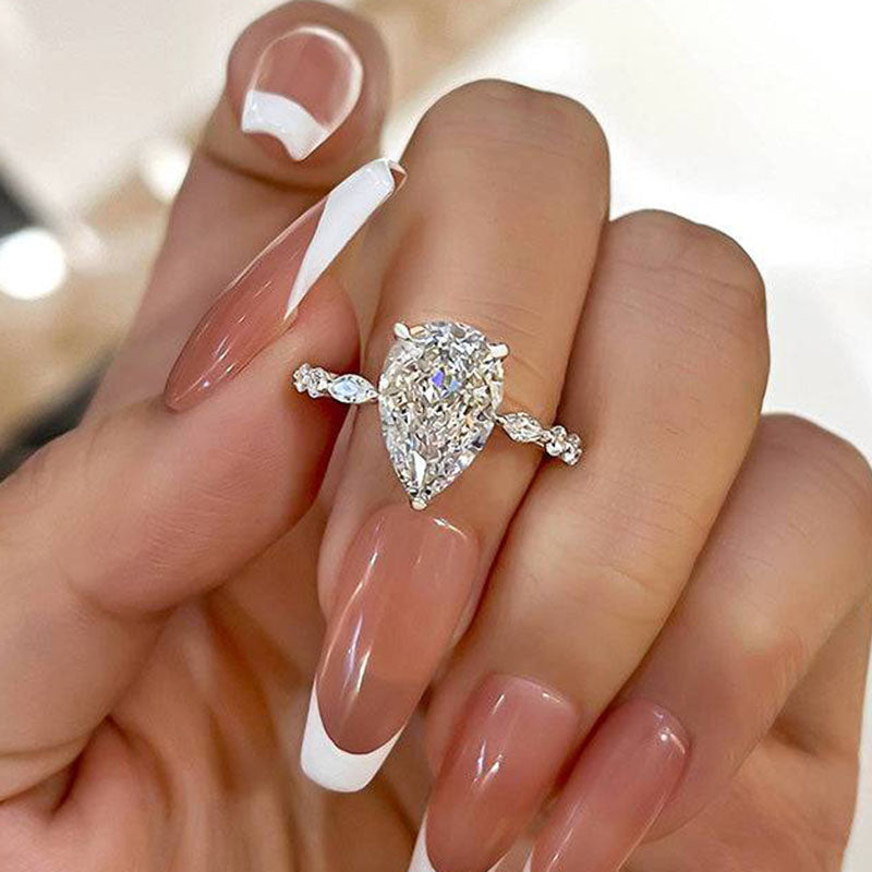 Allora Pear Diamond Ring