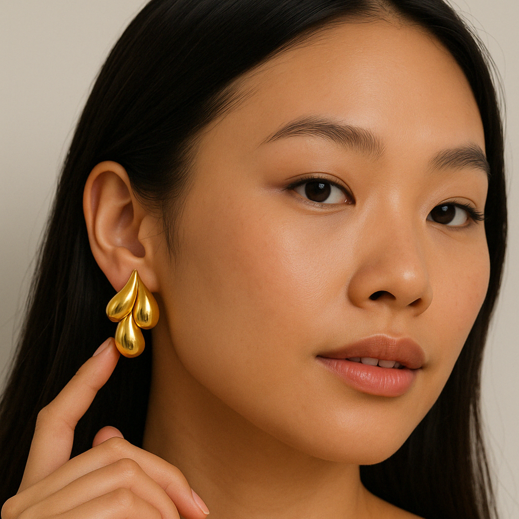 Boucles d'oreilles en forme de larme imperméables Allora