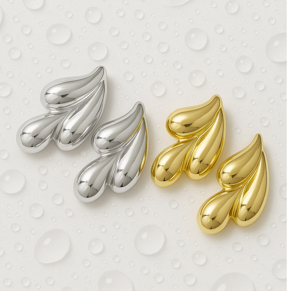 Boucles d'oreilles en forme de larme imperméables Allora