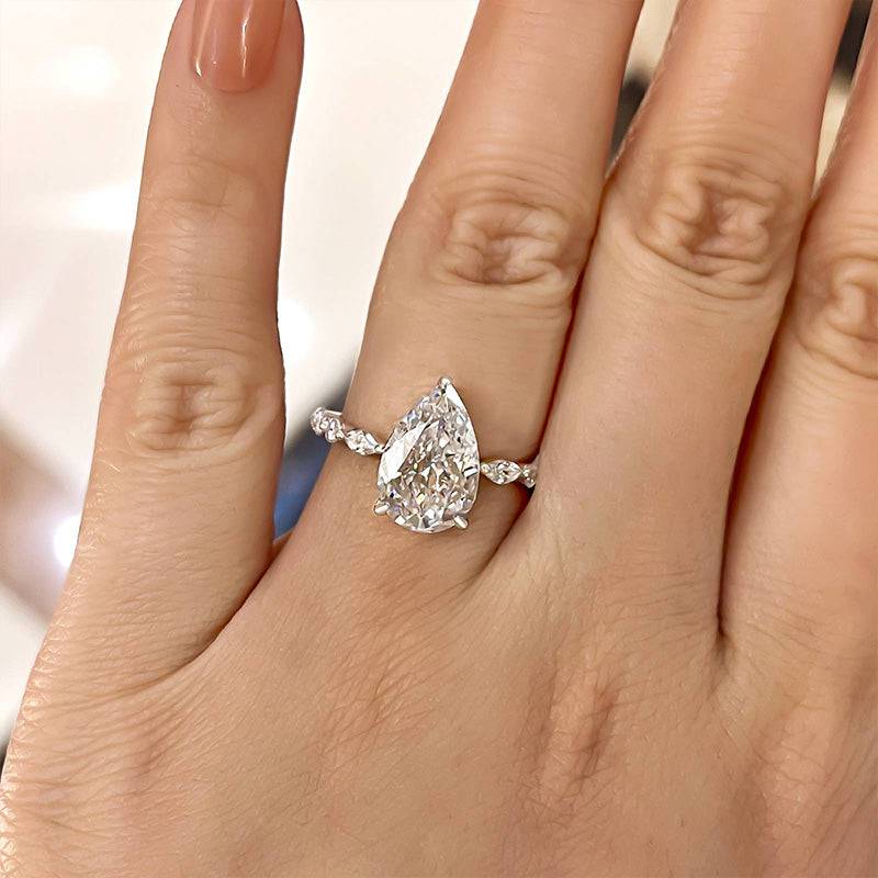 Allora Pear Diamond Ring